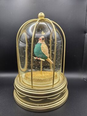 Opalhouse Canary Bird in Gilded Cage Water Globe
